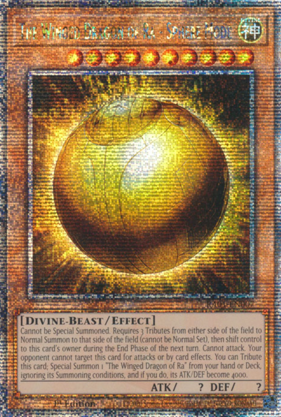 The Winged Dragon of Ra - Sphere Mode - RA01-EN007 - Quarter Century Secret Rare 1st Edition