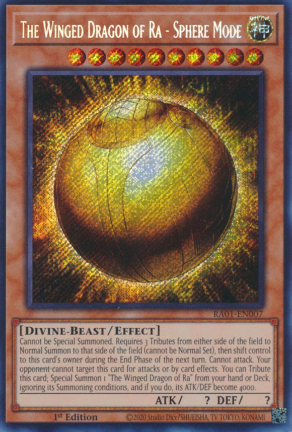 The Winged Dragon of Ra - Sphere Mode - RA01-EN007 - Secret Rare 1st Edition