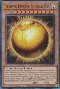 The Winged Dragon of Ra - Sphere Mode - RA01-EN007 - Ultimate Rare 1st Edition