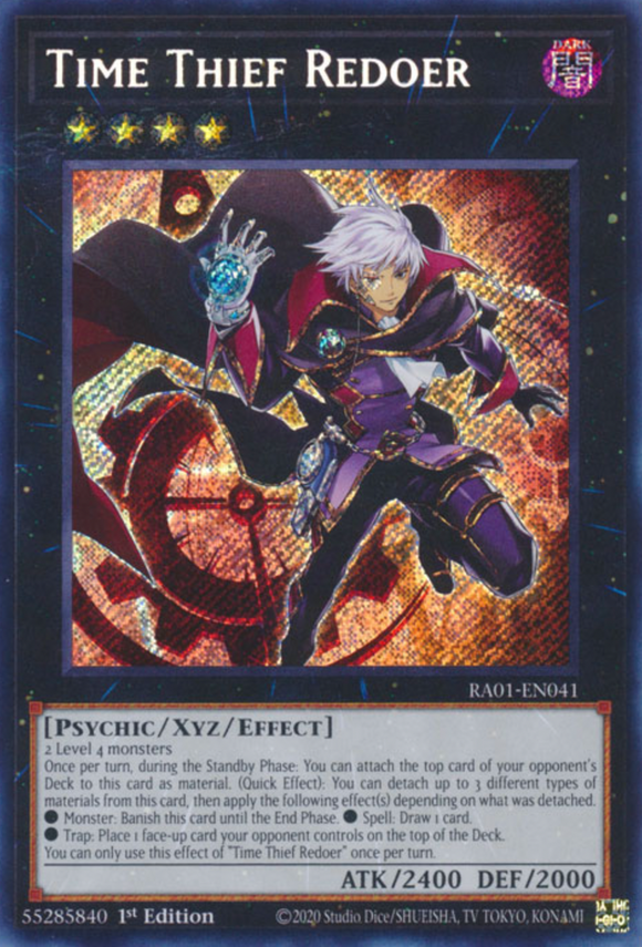 Time Thief Redoer - RA01-EN041 - Secret Rare 1st Edition