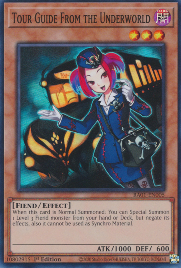 Tour Guide From the Underworld - RA01-EN005 - Super Rare 1st Edition
