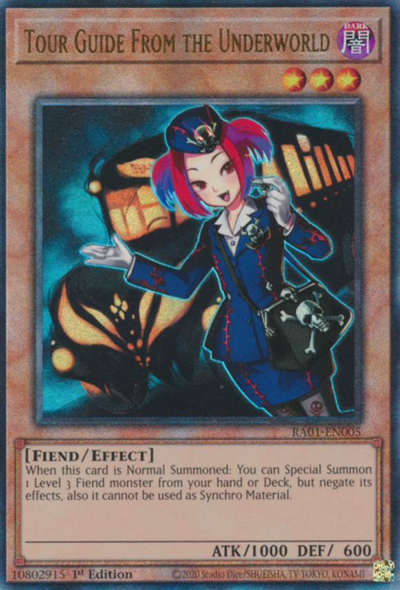 Tour Guide From the Underworld - RA01-EN005 - Ultimate Rare 1st Edition