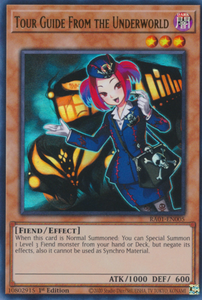 Tour Guide From the Underworld - RA01-EN005 - Ultra Rare 1st Edition