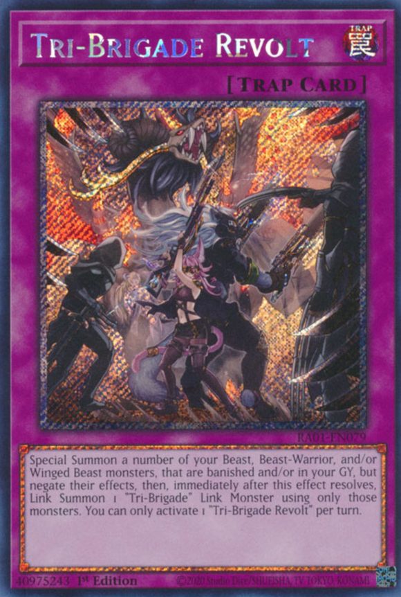 Tri-Brigade Revolt - RA01-EN079 - Platinum Secret Rare 1st Edition