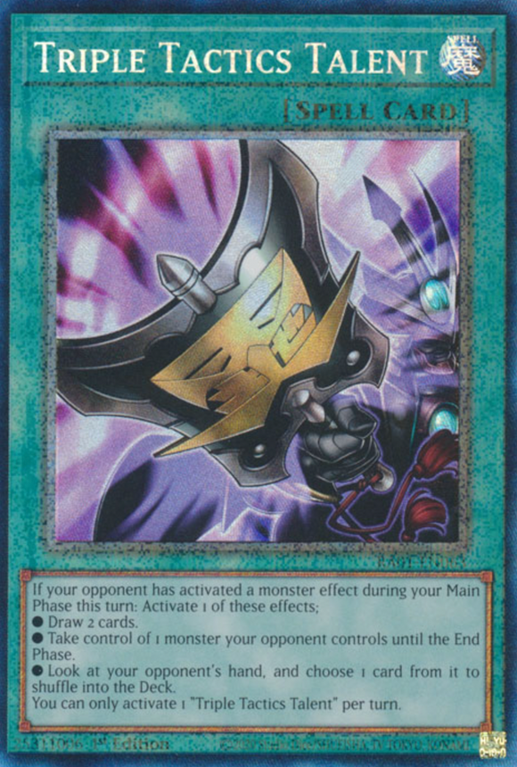Triple Tactics Talent - RA01-EN063 - Collector's Rare 1st Edition
