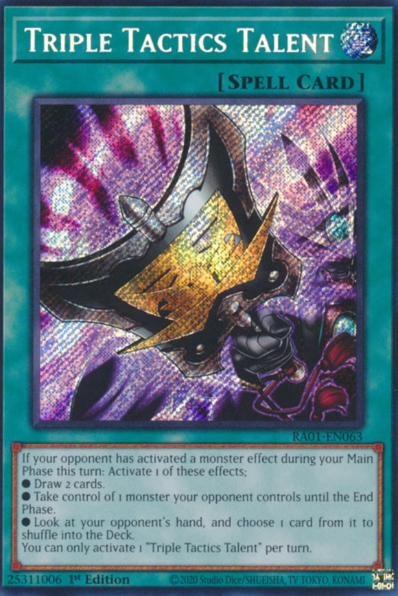 Triple Tactics Talent - RA01-EN063 - Secret Rare 1st Edition