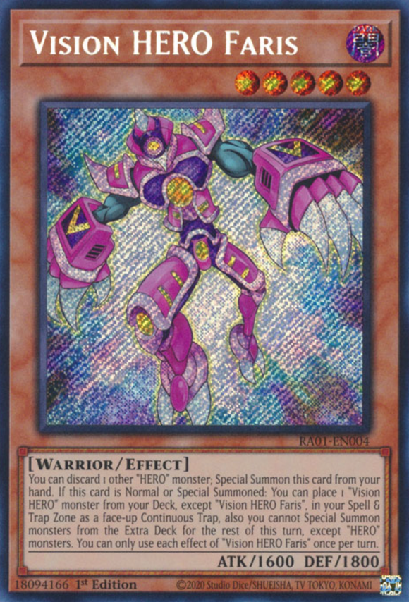 Vision HERO Faris - RA01-EN004 - Secret Rare 1st Edition