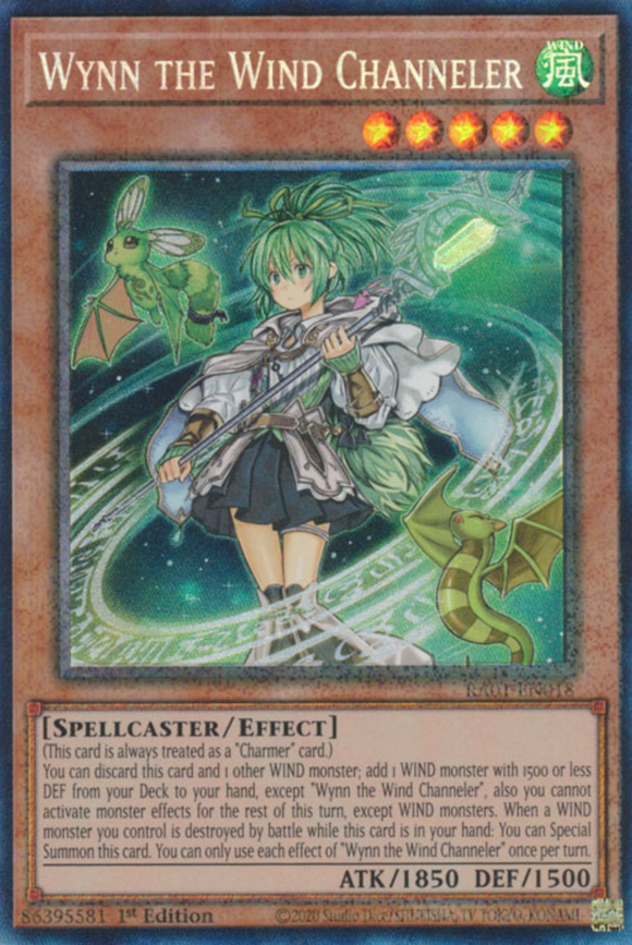 Wynn the Wind Channeler - RA01-EN018 - Collector's Rare 1st Edition