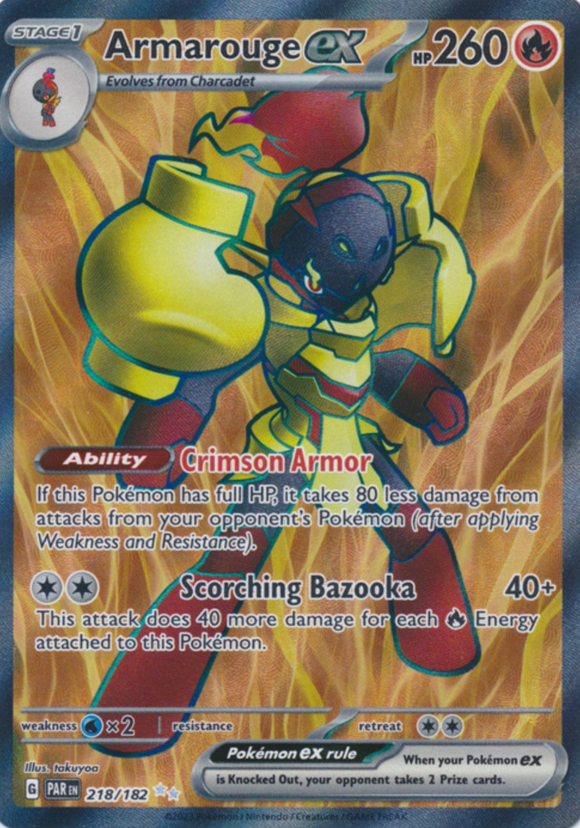 Armarouge ex - 218/182 - Full Art Secret Rare