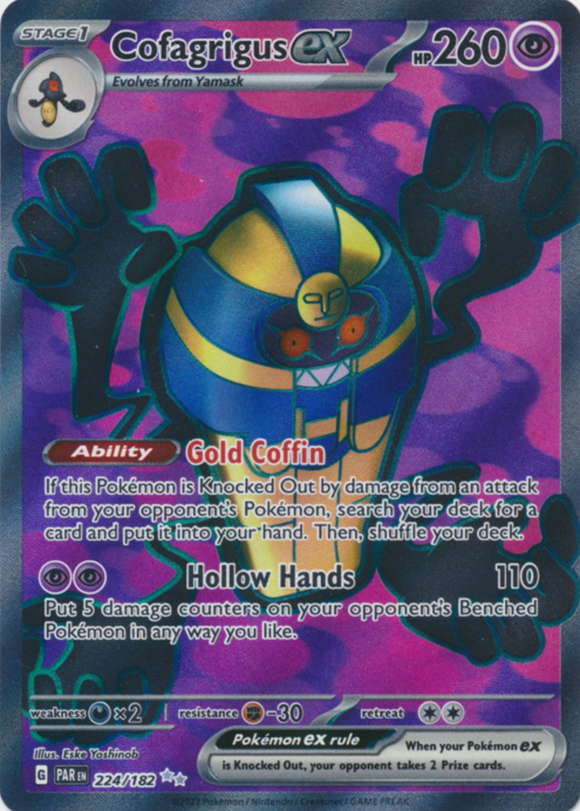 Cofagrigus ex - 224/182 - Full Art Secret Rare