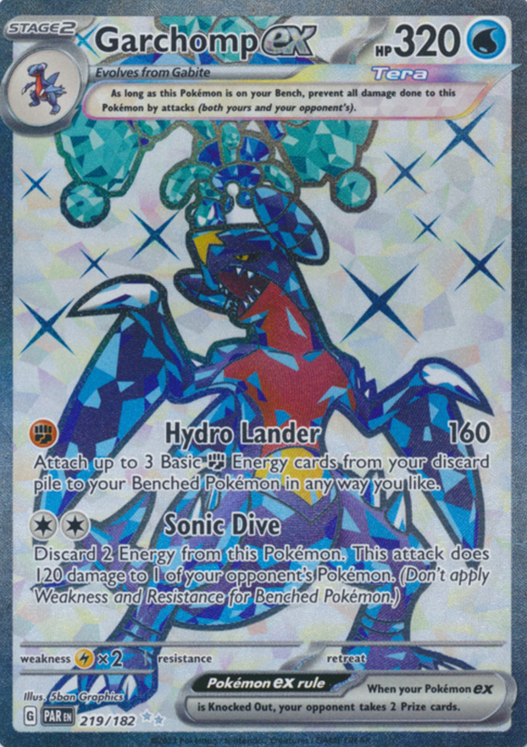 Garchomp ex - 219/182 - Full Art Secret Rare