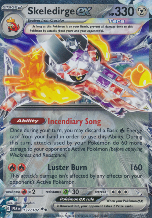 Skeledirge ex - 137/182 - Ultra Rare