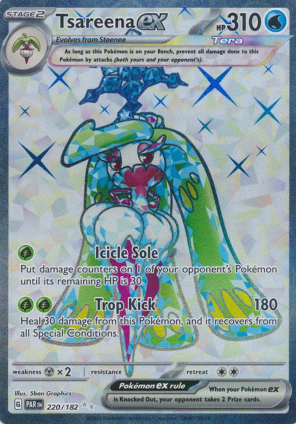 Tsareena ex - 220/182 - Full Art Secret Rare