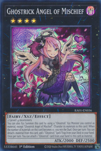Ghostrick Angel of Mischief - RA01-EN036 - Super Rare 1st Edition