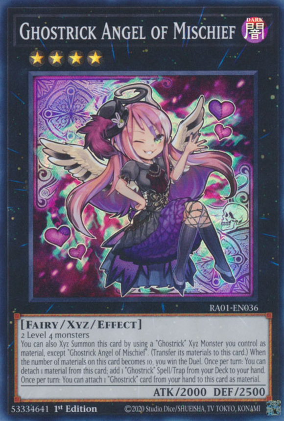 Ghostrick Angel of Mischief - RA01-EN036 - Super Rare 1st Edition