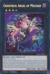 Ghostrick Angel of Mischief - RA01-EN036 - Secret Rare 1st Edition