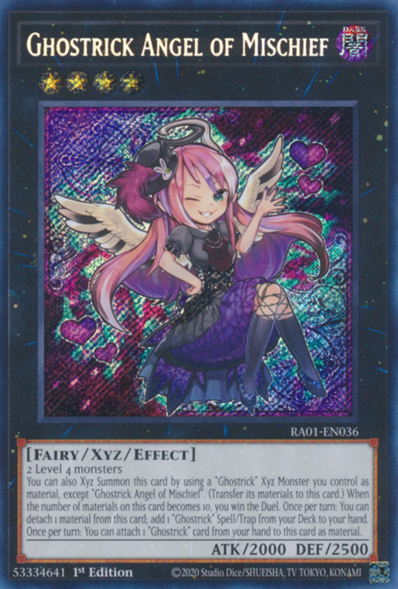 Ghostrick Angel of Mischief - RA01-EN036 - Secret Rare 1st Edition