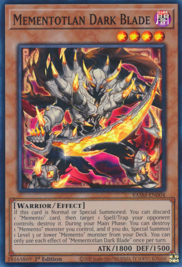 Mementotlan Dark Blade - VASM-EN004 - Super Rare 1st Edition