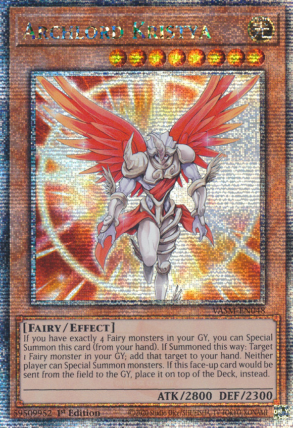 Archlord Kristya - VASM-EN048 - Quarter Century Rare 1st Edition