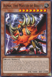 Alpha, the Master of Beasts - SR14-EN022 - Common 1st Edition