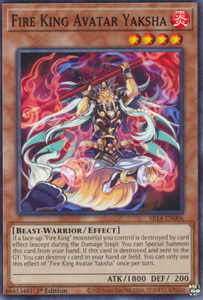 Fire King Avatar Yaksha - SR14-EN006 - Common 1st Edition