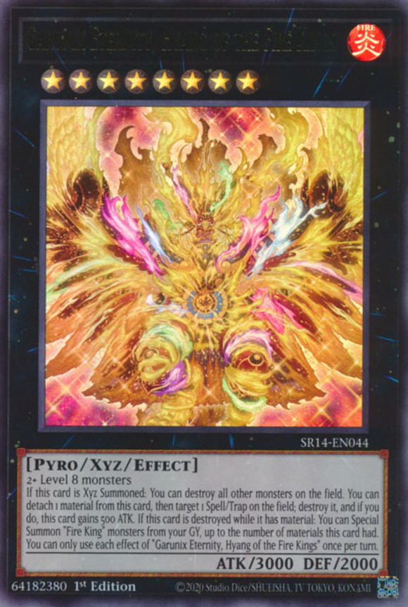 Garunix Eternity, Hyang of the Fire Kings - SR14-EN044 - Ultra Rare 1st Edition