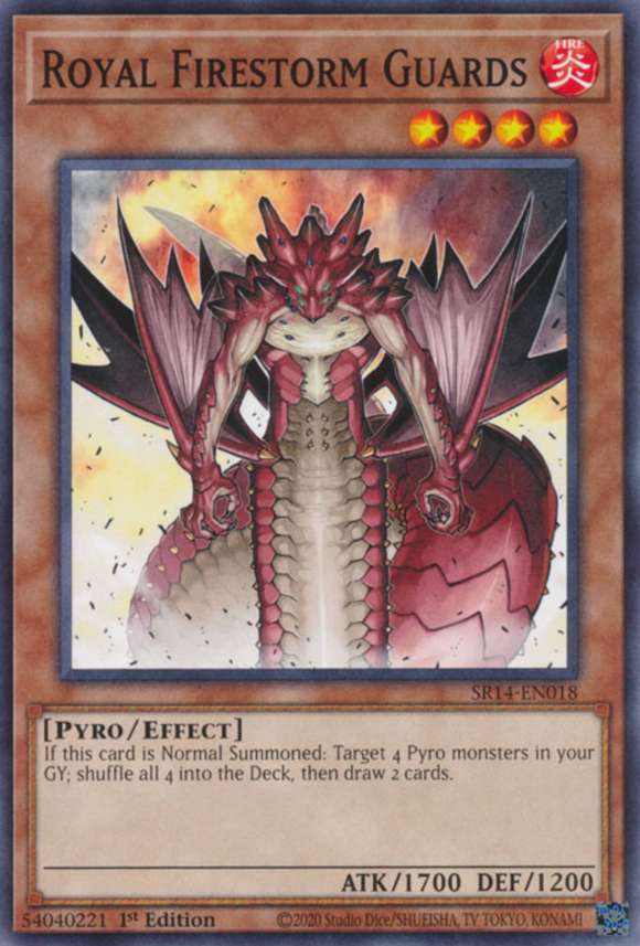 Royal Firestorm Guards - SR14-EN018 - Common 1st Edition