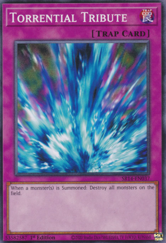 Torrential Tribute - SR14-EN037 - Common 1st Edition