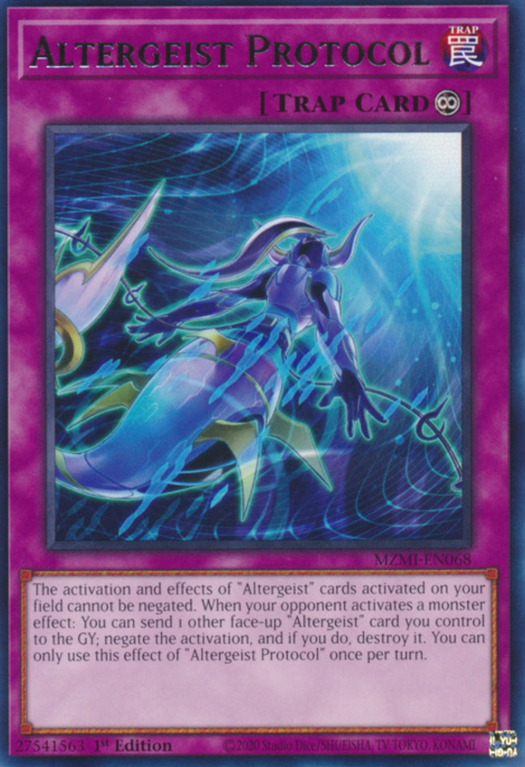 Altergeist Protocol - MZMI-EN068 - Rare 1st Edition