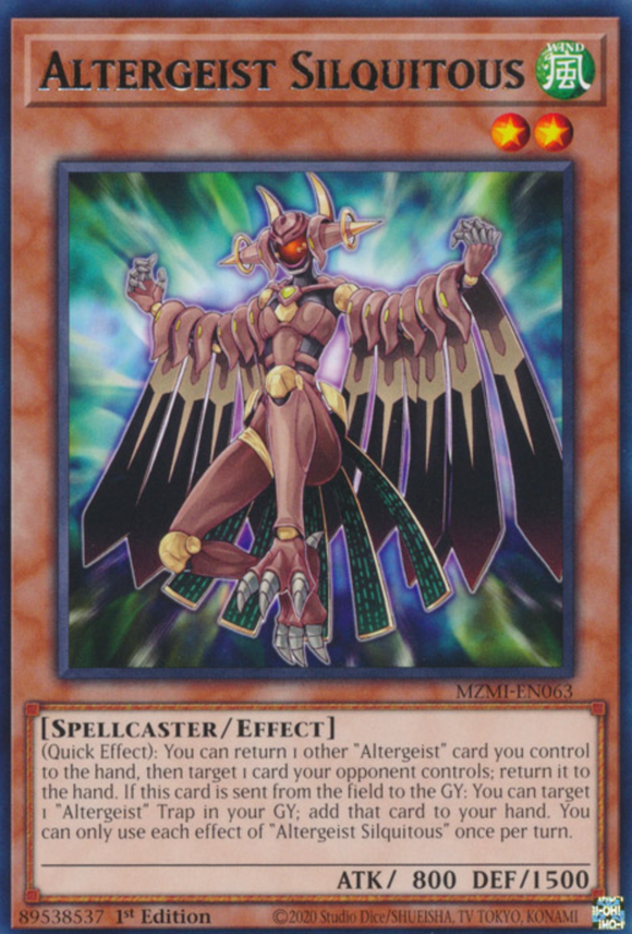 Altergeist Silquitous - MZMI-EN063 - Rare 1st Edition