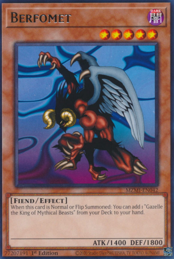 Berfomet - MZMI-EN042 - Rare 1st Edition
