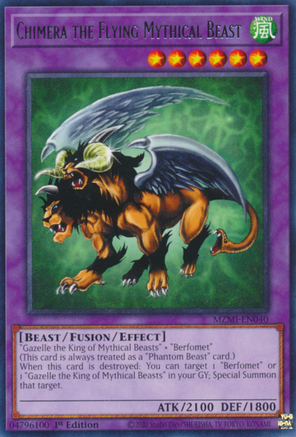 Chimera the Flying Mythical Beast - MZMI-EN040 - Rare 1st Edition