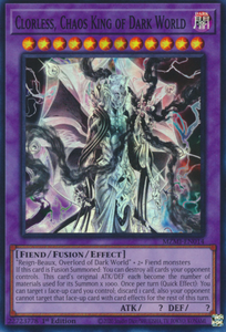 Clorless, Chaos King of Dark World - MZMI-EN014 - Super Rare 1st Edition