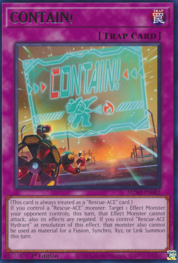 CONTAIN! - MZMI-EN082 - Rare 1st Edition