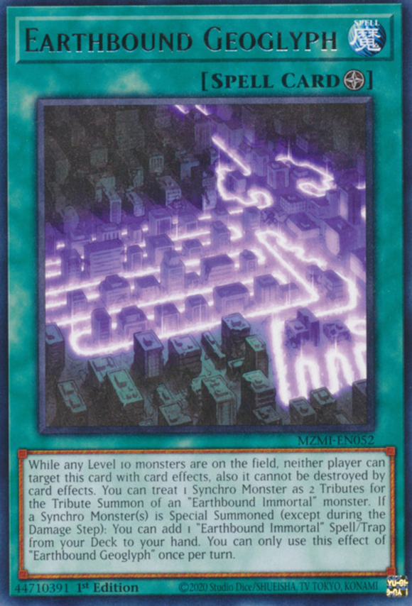 Earthbound Geoglyph - MZMI-EN052 - Rare 1st Edition