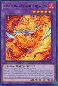 Fighting Flame Dragon - MZMI-EN005 - Rare 1st Edition