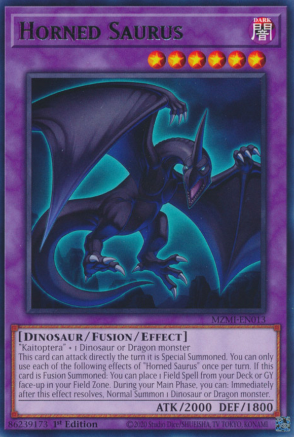 Horned Saurus - MZMI-EN013 - Rare 1st Edition