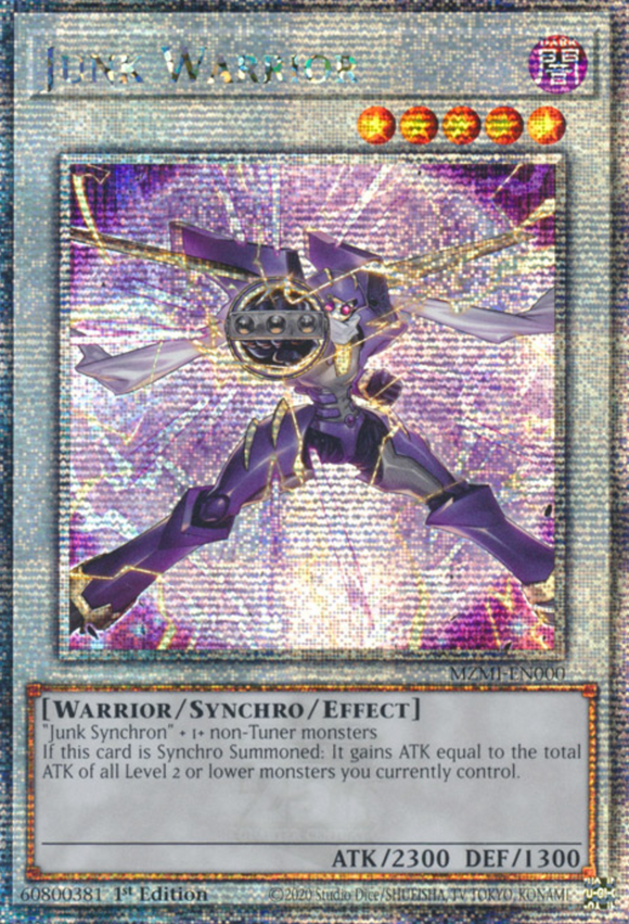 Junk Warrior - MZMI-EN000 - Quarter Century Secret Rare 1st Edition