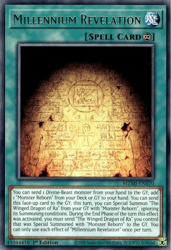 Millennium Revelation - MZMI-EN070 - Rare 1st Edition