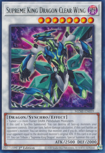 Supreme King Dragon Clear Wing - MZMI-EN059 - Rare 1st Edition