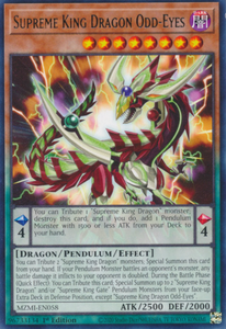 Supreme King Dragon Odd-Eyes - MZMI-EN058 - Rare 1st Edition