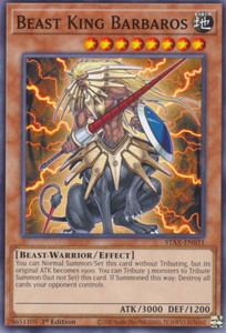 Beast King Barbaros - STAX-EN031 - Common 1st Edition