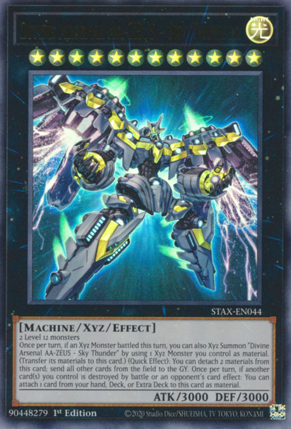 Divine Arsenal AA-ZEUS - Sky Thunder - STAX-EN044 - Ultra Rare 1st Edition