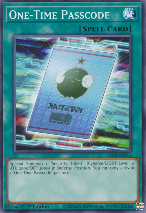 One-Time Passcode - STAS-EN016 - Common 1st Edition