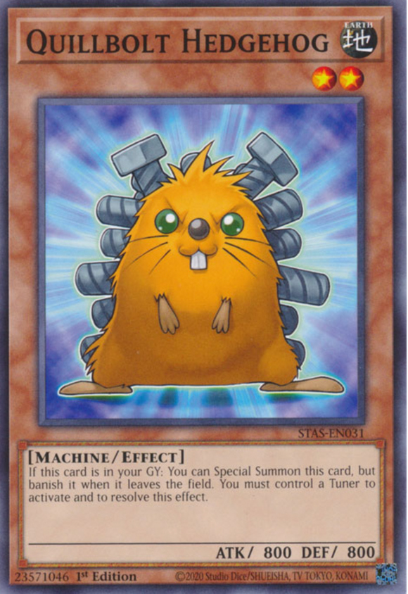 Quillbolt Hedgehog - STAS-EN031 - Common 1st Edition