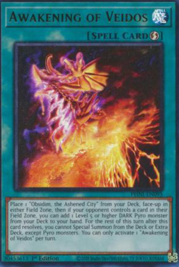 Awakening of Veidos - PHNI-EN095 - Ultra Rare 1st Edition