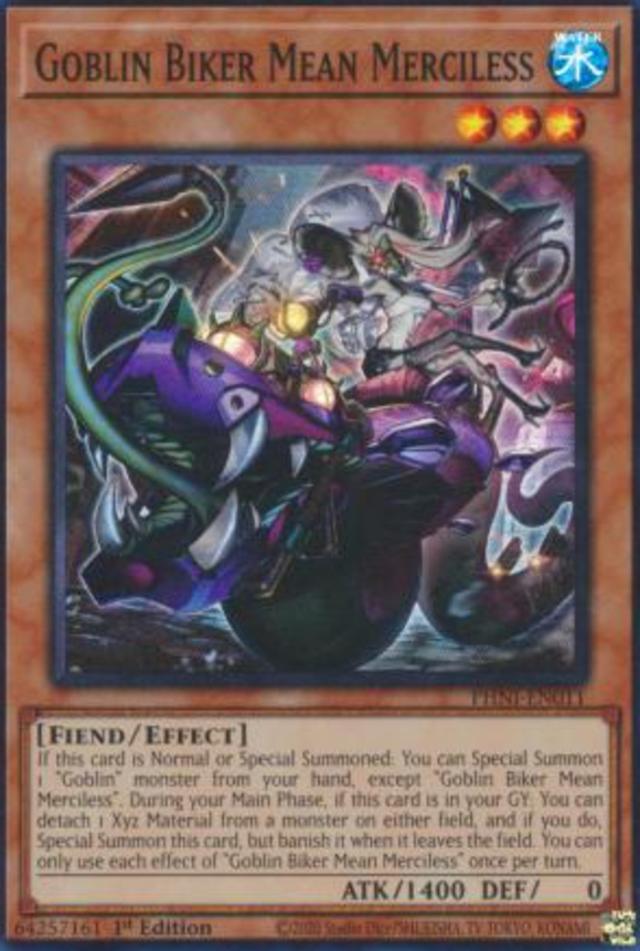 Goblin Biker Mean Merciless - PHNI-EN011 - Super Rare 1st Edition