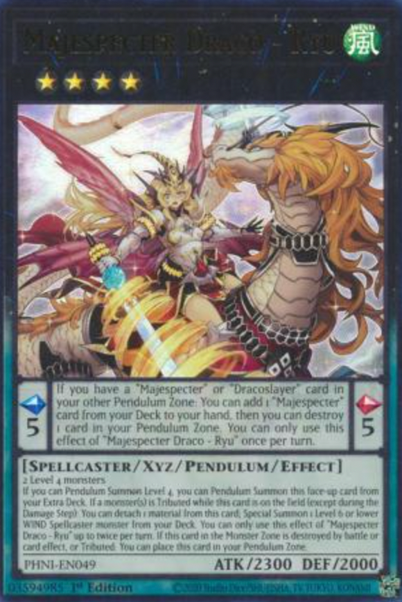 Majespecter Draco - Ryu - PHNI-EN049 - Ultra Rare 1st Edition