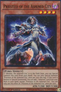 Priestess of the Ashened City - PHNI-EN093 - Ultra Rare 1st Edition