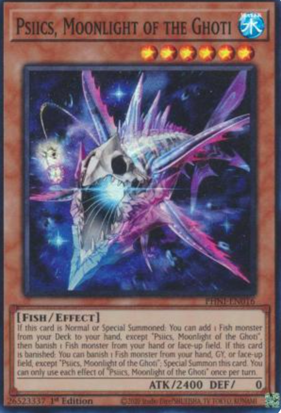 Psiics, Moonlight of the Ghoti - PHNI-EN016 - Super Rare 1st Edition